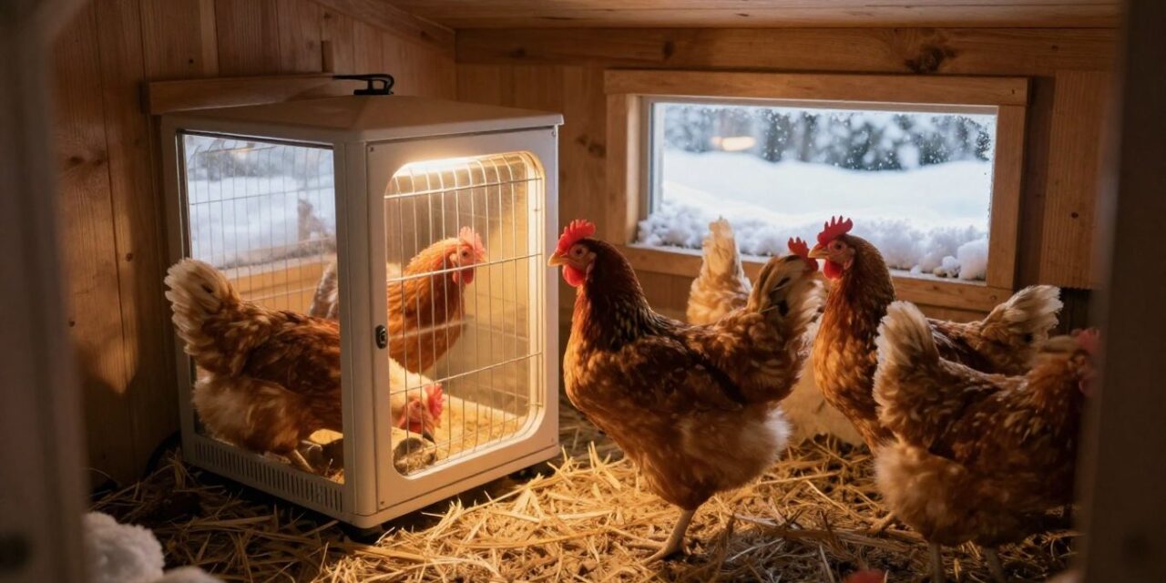 Zapewnij Ciepło Swojemu Stadu: Przewodnik po Ogrzewaniu Kurzych Klatek na Zimę